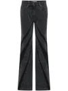Dion Lee Darted Flared Jeans In Black