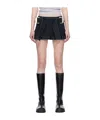 Dion Lee Darted Denim Mini Skirt In Black