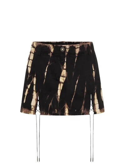 Dion Lee Denim V-wire Mini Skirt