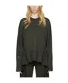 Dion Lee Green Distressed Cashmere Sweater In Black