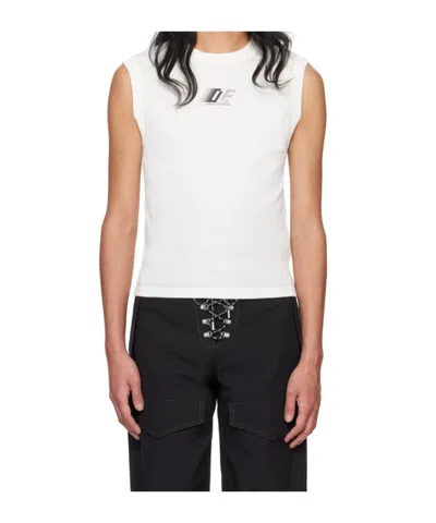 Dion Lee Dle Muscle Organic-cotton Tank Top In White