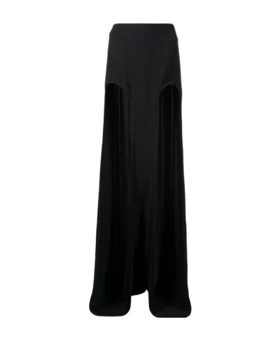 Dion Lee Double Arch Long Skirt In Black