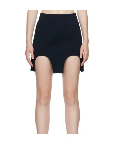 Dion Lee Double Arch Miniskirt In Nude
