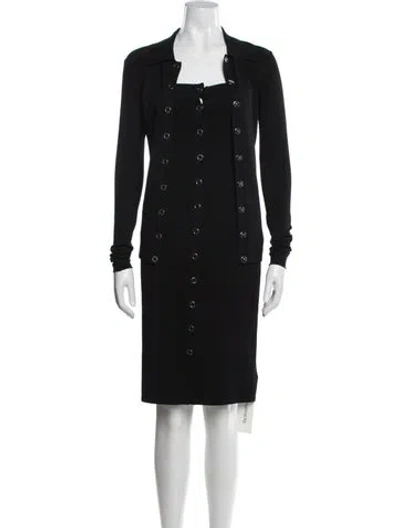 Pre-owned Dion Lee Dress Set In Black