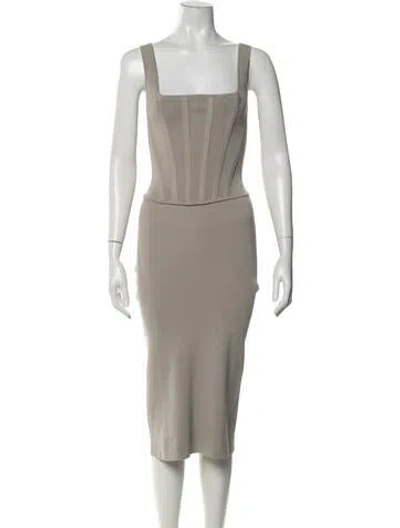 Pre-owned Dion Lee Dress Set In Neutrals