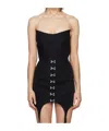 Dion Lee Embossed Off-shoulder Bustier In Black