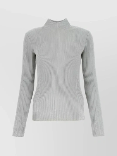 DION LEE FIGURE-HUGGING RIBBED-KNIT JUMPER WITH MOCK NECK