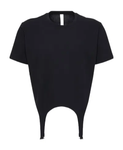 Dion Lee Garter Decorative Design T-shirt In Black