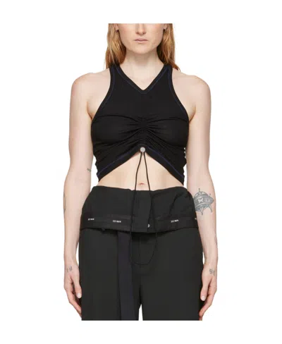 Dion Lee Gathered Tank Top In Black