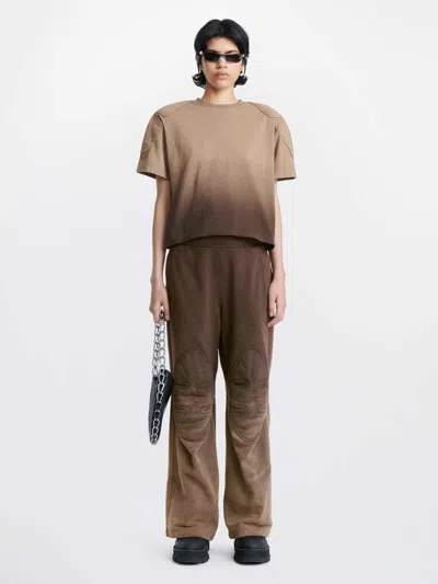Dion Lee Gradient-effect Short-sleeved T-shirt In Brown