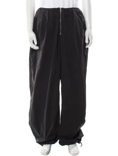 Pre-owned Dion Lee Graphic Print Sweatpants In Black