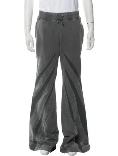 Pre-owned Dion Lee Graphic Print Sweatpants W/ Tags In Grey