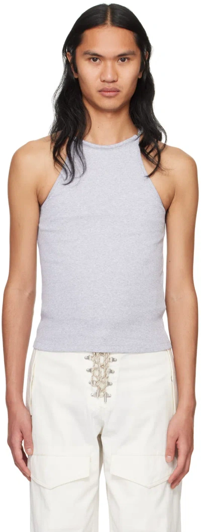 Dion Lee Gray Barball Tank Top In Grey Marle