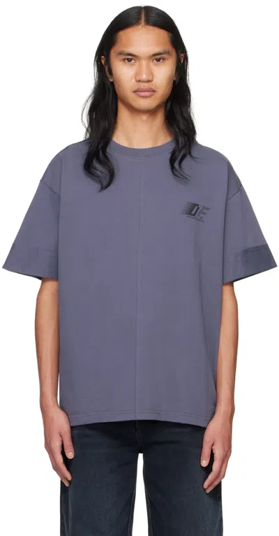 Dion Lee Gray 'dle' T-shirt In Asphalt