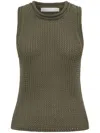 Dion Lee Grid Mesh Tank Top In Green