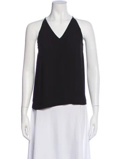 Pre-owned Dion Lee Halterneck Sleeveless Top In Black