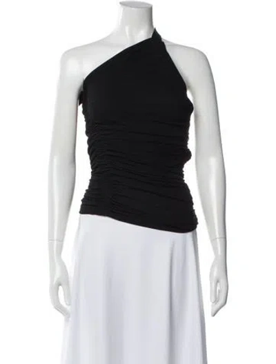 Pre-owned Dion Lee Halterneck Sleeveless Top In Black
