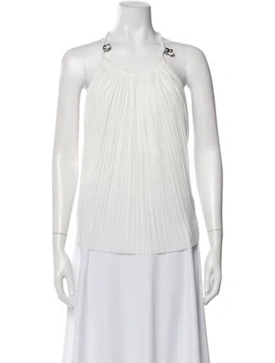 Pre-owned Dion Lee Halterneck Sleeveless Top In Neutral