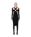 Dion Lee Harness Bra Hollowed-out Detail Dress In Black