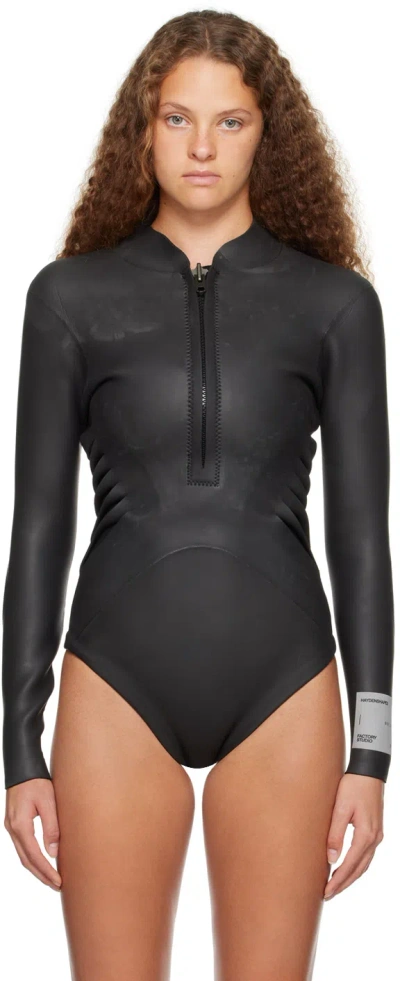 Dion Lee Haydenshapes By  Ssense Exclusive Black & Gray One-piece In Black/grey