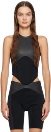 Dion Lee Haydenshapes By  Ssense Exclusive Black & Gray Top In Black/grey