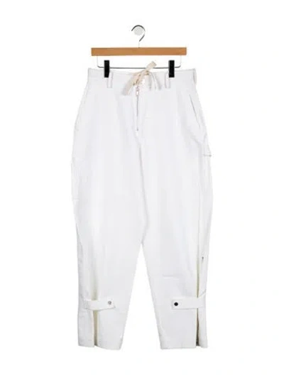 Pre-owned Dion Lee High-rise Straight Leg Jeans In Blue