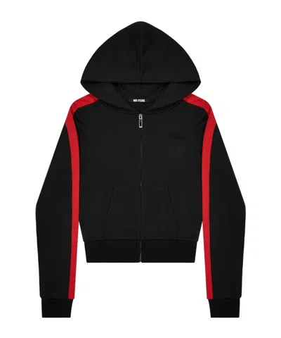 Dion Lee Hooded Zip-up Sweatshirt In Multi