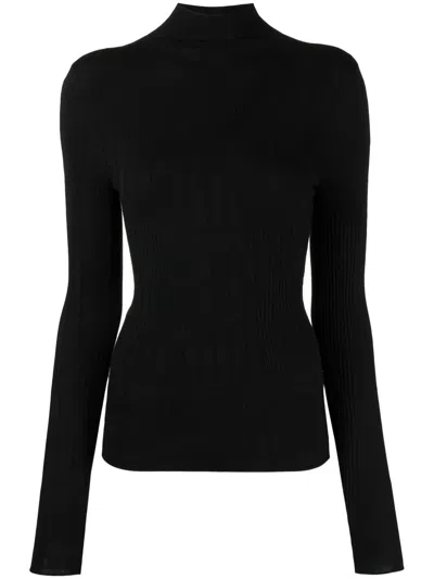 Dion Lee Intarsia-detail Knit Jumper In Black