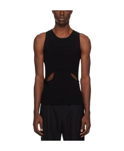 Dion Lee Interlink Cut-out Tank Top In Black