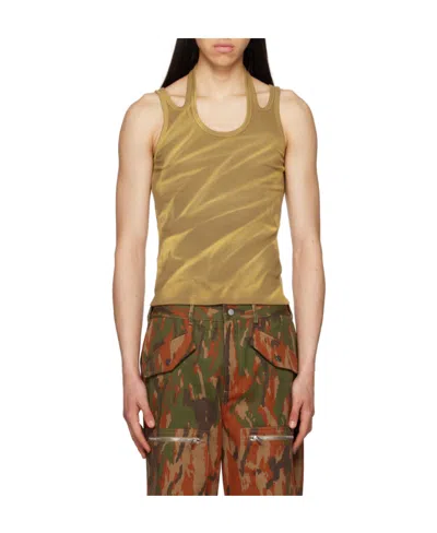 Dion Lee Interlink Cut-out Tank Top In Nude