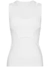 Dion Lee Interlink Knitted Tank Top In White