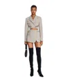 Dion Lee Taupe Interlock Skirt In Black