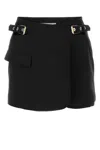 Dion Lee Black Stretch Polyester Blend Mini Skirt In Black