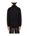 Dion Lee Black Interlock Mask Hoodie In Black