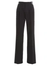 Dion Lee Wool Pant Trousers Pleated Front In Black