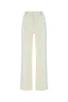 Dion Lee Two Tone Straight Leg Jeans In Multicoloured