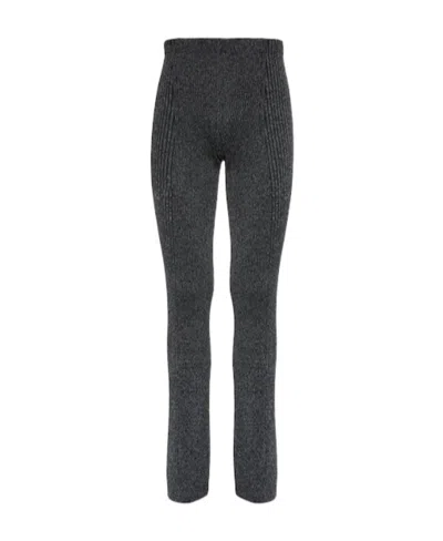 Dion Lee Knitted Casual Pants In Gray