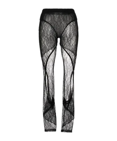 Dion Lee Lace Leggings In Black