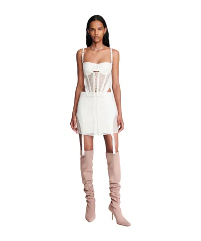 Dion Lee Lace-up Corset-style Skirt In Multicolor