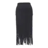 Dion Lee Laser Cut Perforated Midi Skirt In Black
