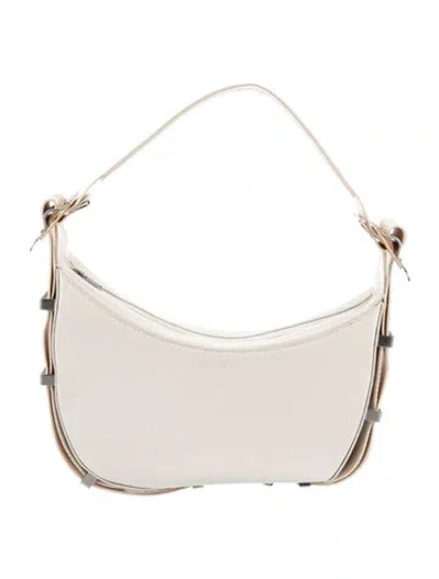 Pre-owned Dion Lee Leather Shoulder Bag In Neutral