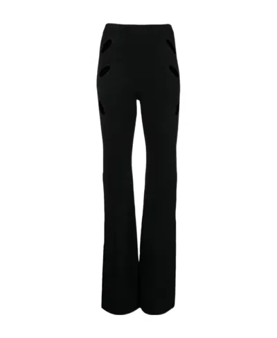Dion Lee Lock Slit High-waist Trousers In Black