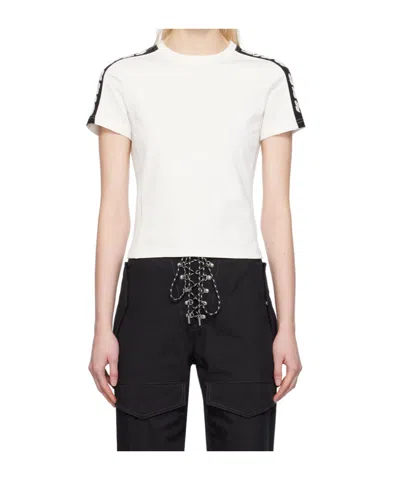 Dion Lee Logo-appliqué Organic-cotton T-shirt