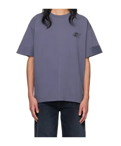 Dion Lee Logo-print Cotton T-shirt In Gray