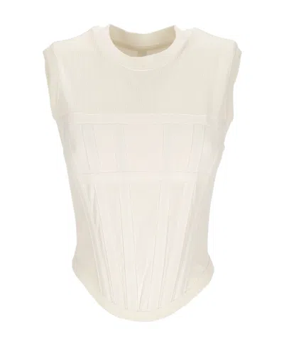 Dion Lee Logo Vest In White