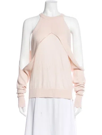 Pre-owned Dion Lee Merino Wool Crew Neck Sweater In Neutral
