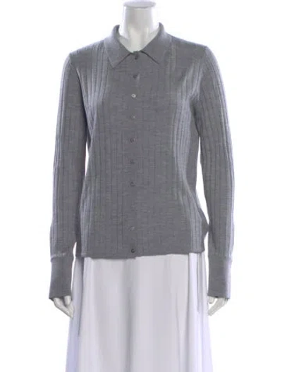 Pre-owned Dion Lee Merino Wool Sweater In Gray