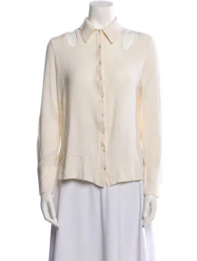 Pre-owned Dion Lee Merino Wool Sweater In Neutral
