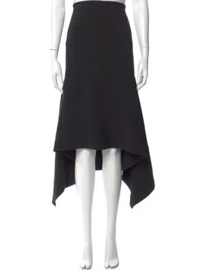 Pre-owned Dion Lee Midi Length Skirt In Black