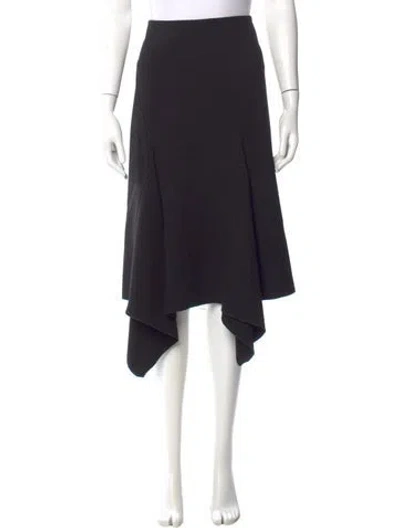 Pre-owned Dion Lee Midi Length Skirt In Black